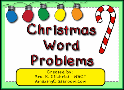 Christmas Word Problems