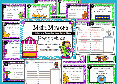 Math Movers Properties Game