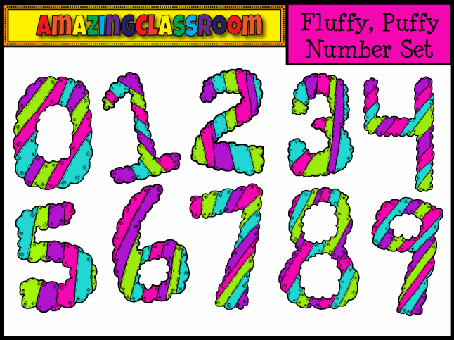 Fluffy Puffy Numbers 0-9