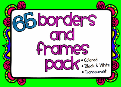 science borders and frames