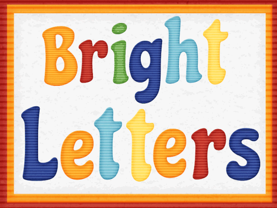 Bright Alphabet Letters Clipart