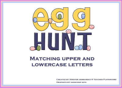 Egg Hunt Matching Upper & Lowercase