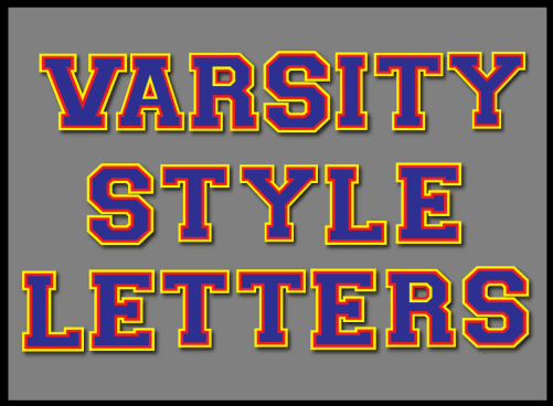 Varsity Style Letters