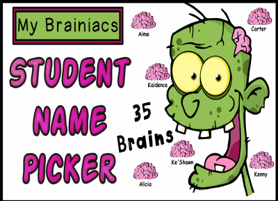 Zombie Student Name Picker