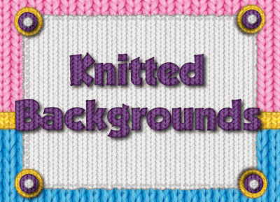 Knitted Yarn Stitched Backgrounds