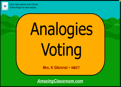 Analogies Voting Practice