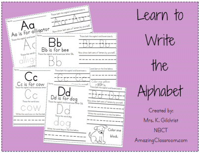 Learn to Write the Alphabet