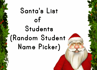 Santa's List Random Name Picker