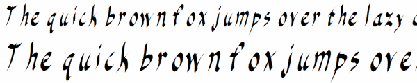 True Type Font File: AC Slanty Script Bolder
