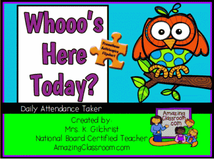 Who S Here Today Chart Printable