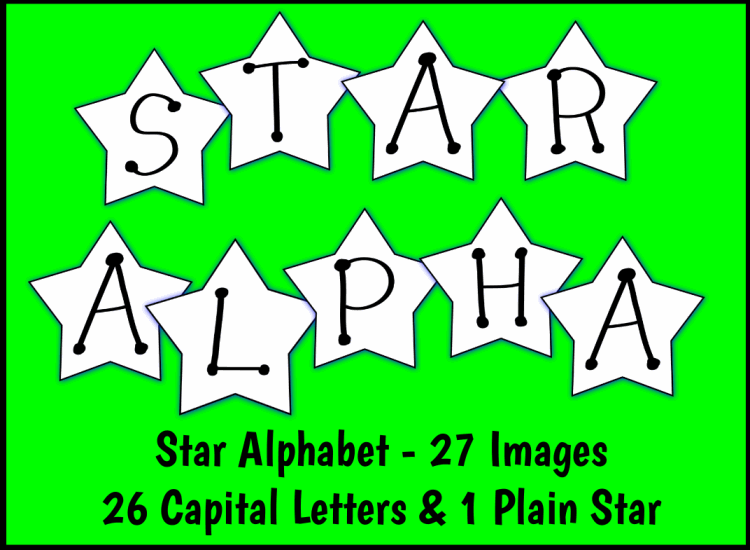 Star Alphabet 27 Images