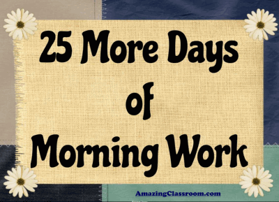 25 More Days of Math Morning Work