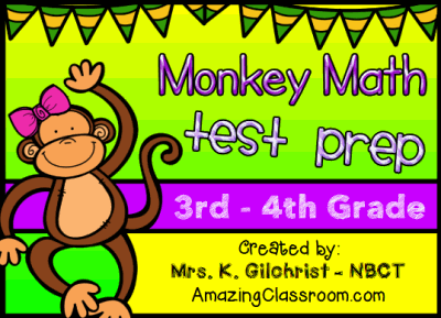 Monkey Math Test Prep Flipchart