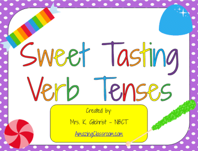 Sweet Tasting Verb Tenses Game
