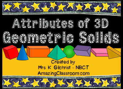 Attributes of 3D Geometric Shapes