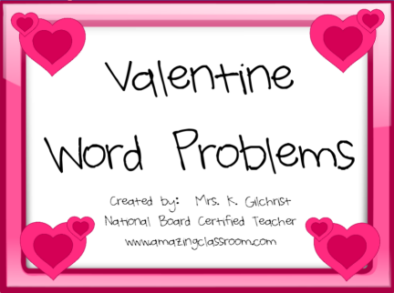 Valentine's Day Word Problems