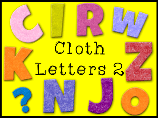 Cloth Felt Texture Letters 2