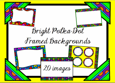 Bright Polka Dot Backgrounds