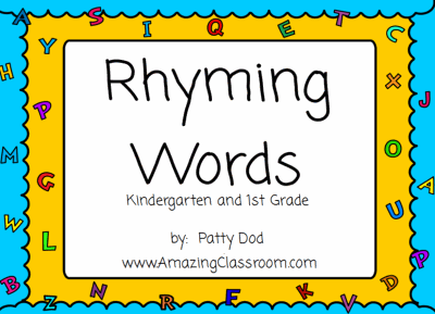 Rhyming Words Smart Notebook Lesson
