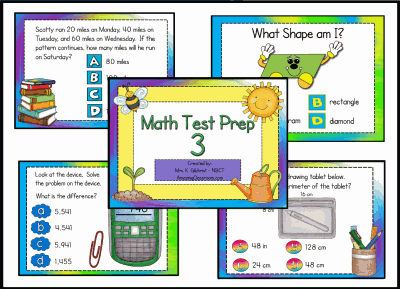 Math Test Prep 3 Flipchart Lesson