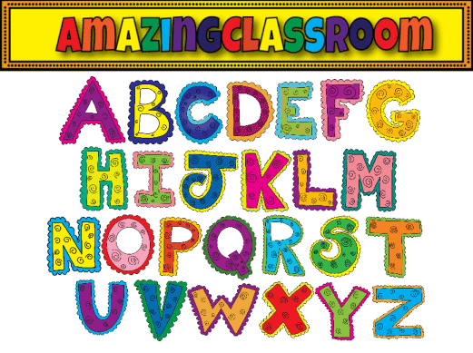 free colorful alphabet clipart - photo #4