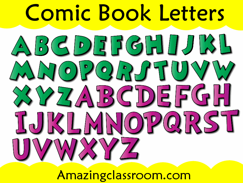Comic Book Letters