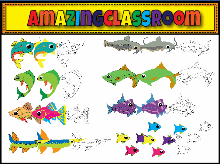 Fish Clip Art Resource Pack
