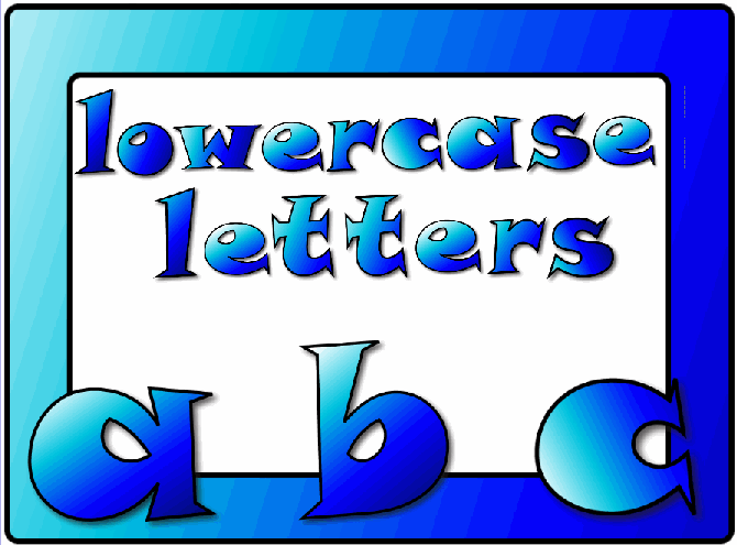 Comic Blue Lowercase Letters Pack