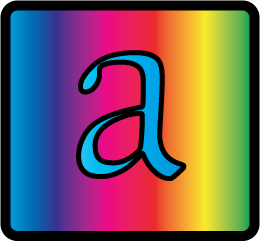 Rainbow Boxed Lowercase Letters