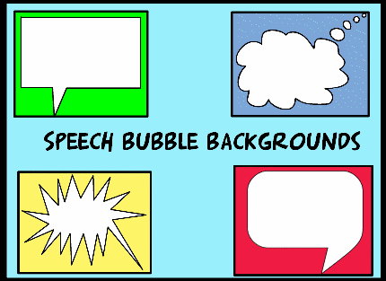 Speech Bubble Backgrounds